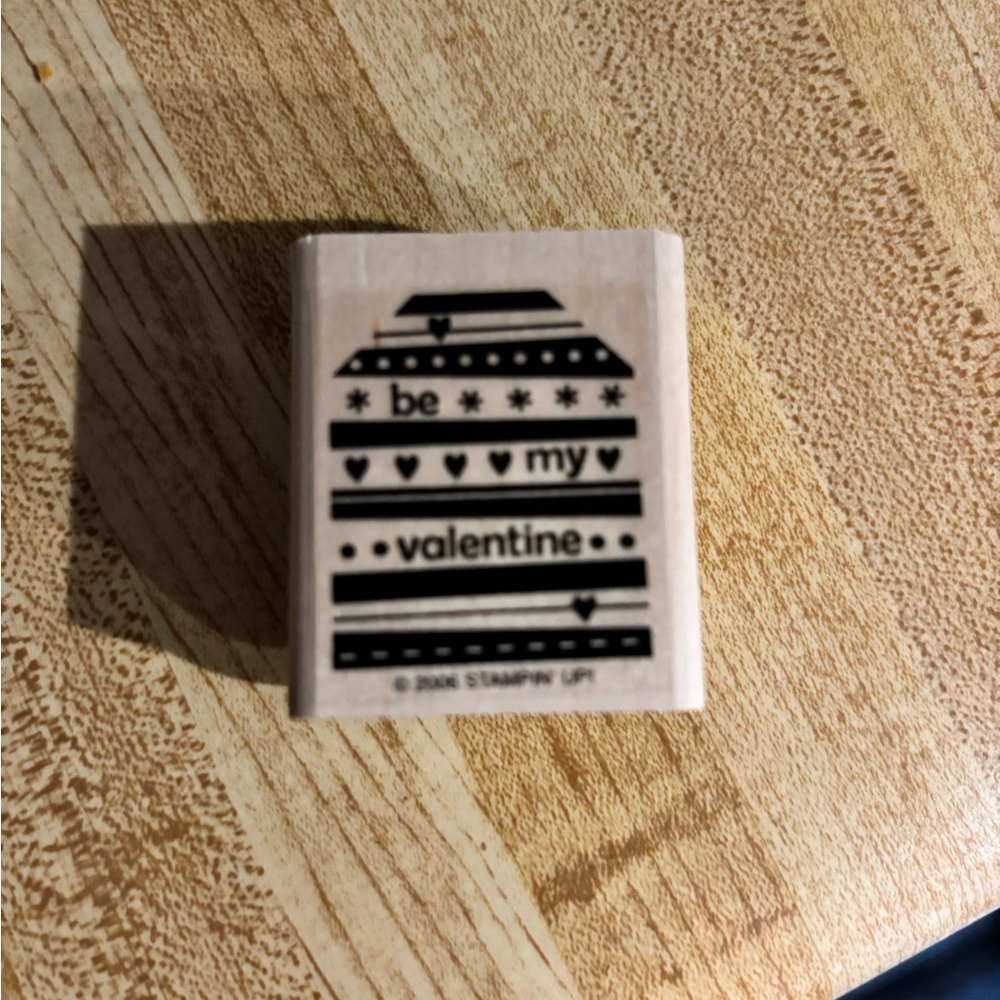 Stampin' Up! "Be my Valentine" sentiment Stamp